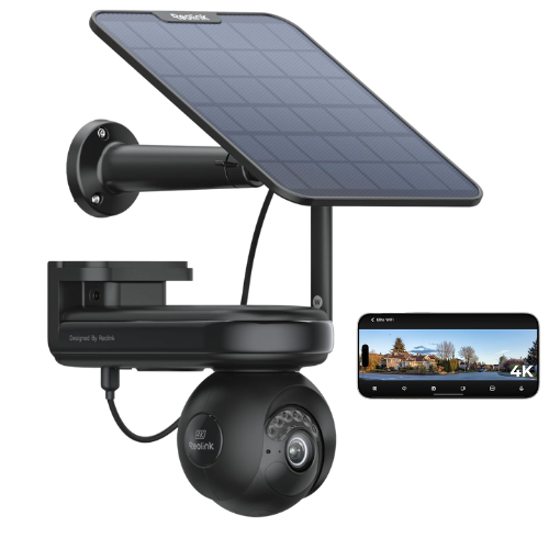 Kamera Reolink obrotowa Argus  Altas PT Ultra 4K 8Mpx z panelem solarnym | Detekcja osób, pojazdów i zwierząt | Akumulator | Bezprzewodowa Wifi 